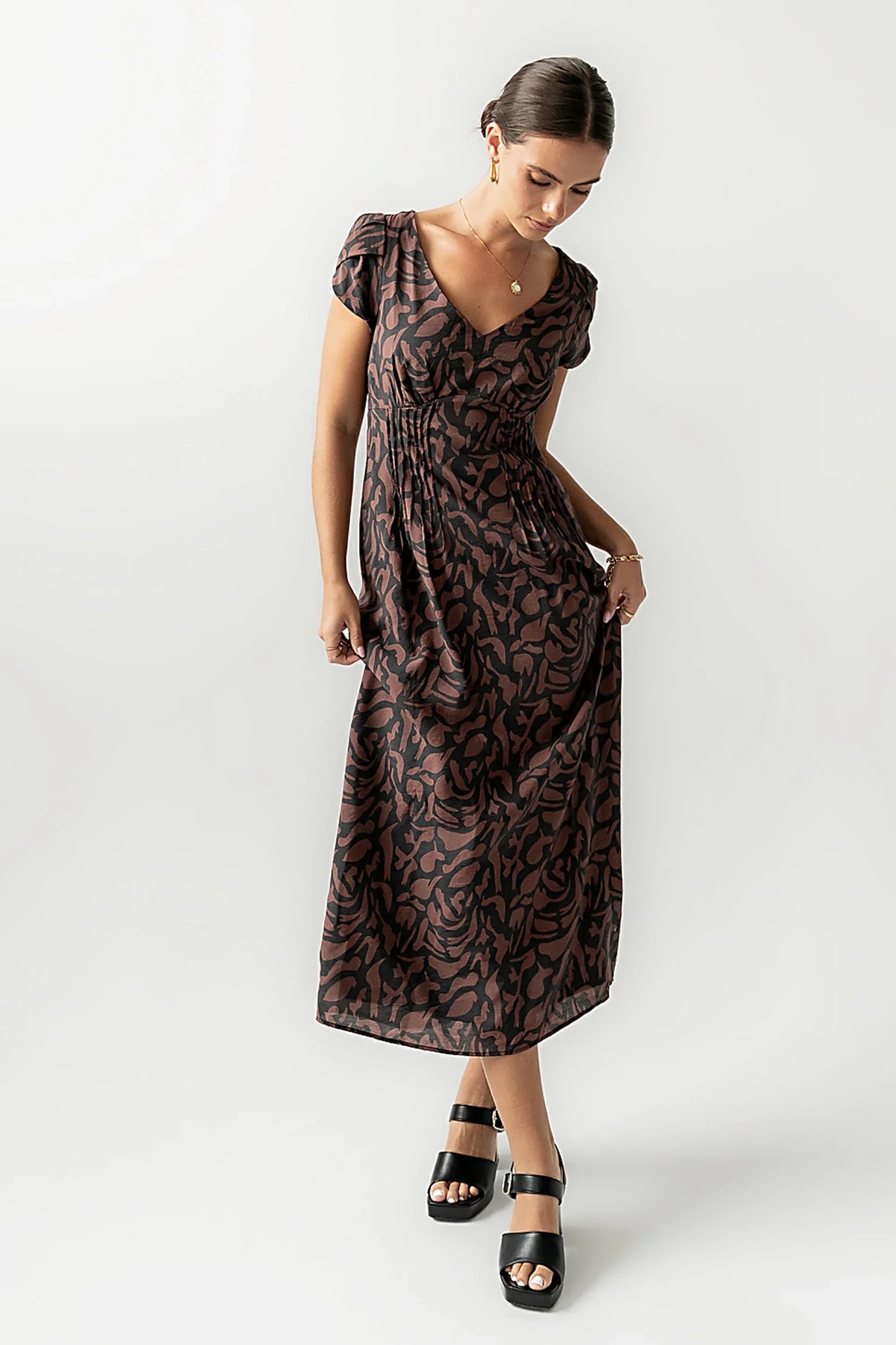 Kennedy Abstract Maxi Dress FINAL SALE