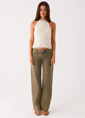 Bennie Halter Top - Ivory