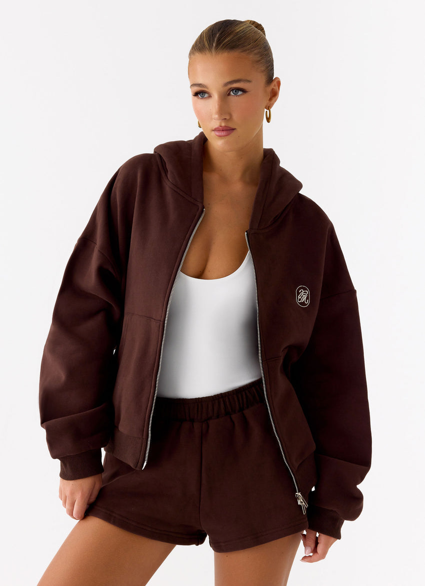 Signature Low Rise Sweatshorts - Chocolate