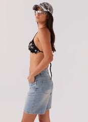 Moment To Shine Sequin Bra - Black