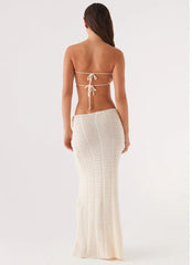 Kelcie Rose Crochet Maxi Skirt - Ivory