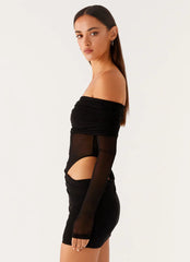 No Doubt Mini Dress - Black