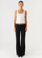 Miliani Eyelet Top - White