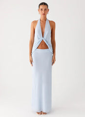 Michaella Chiffon Maxi Skirt - Blue