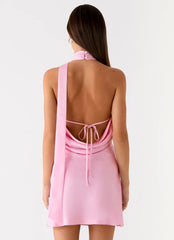Keena Scarf Mini Dress - Pink