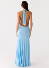 Sorrento Sunsets Maxi Dress - Ice Blue