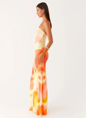 Iroha Strapless Maxi Dress - Mimosa Blossom