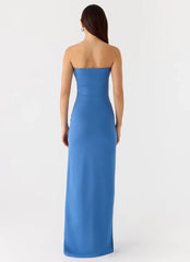 Stole My Heart Maxi Dress - Washed Navy