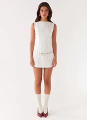 Jaci Mini Dress - White
