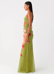 Tropic Rush Cut Out Maxi Dress - Jungle Floral