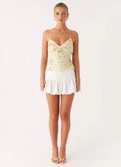 Kamilla Sequin Cami Top - Yellow