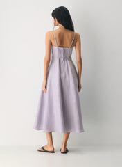 Linen maxi dress