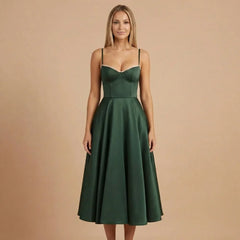 Emilia Sweetheart Midi Dress