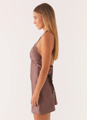 Heavy Hearted Mini Dress - Steel